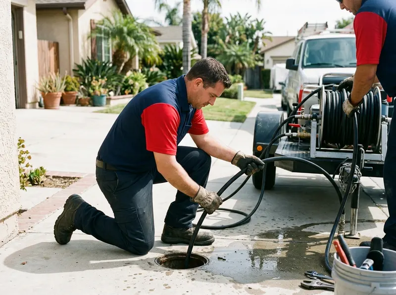 Main Sewer Line Hydro Jetting in los angeles, CA